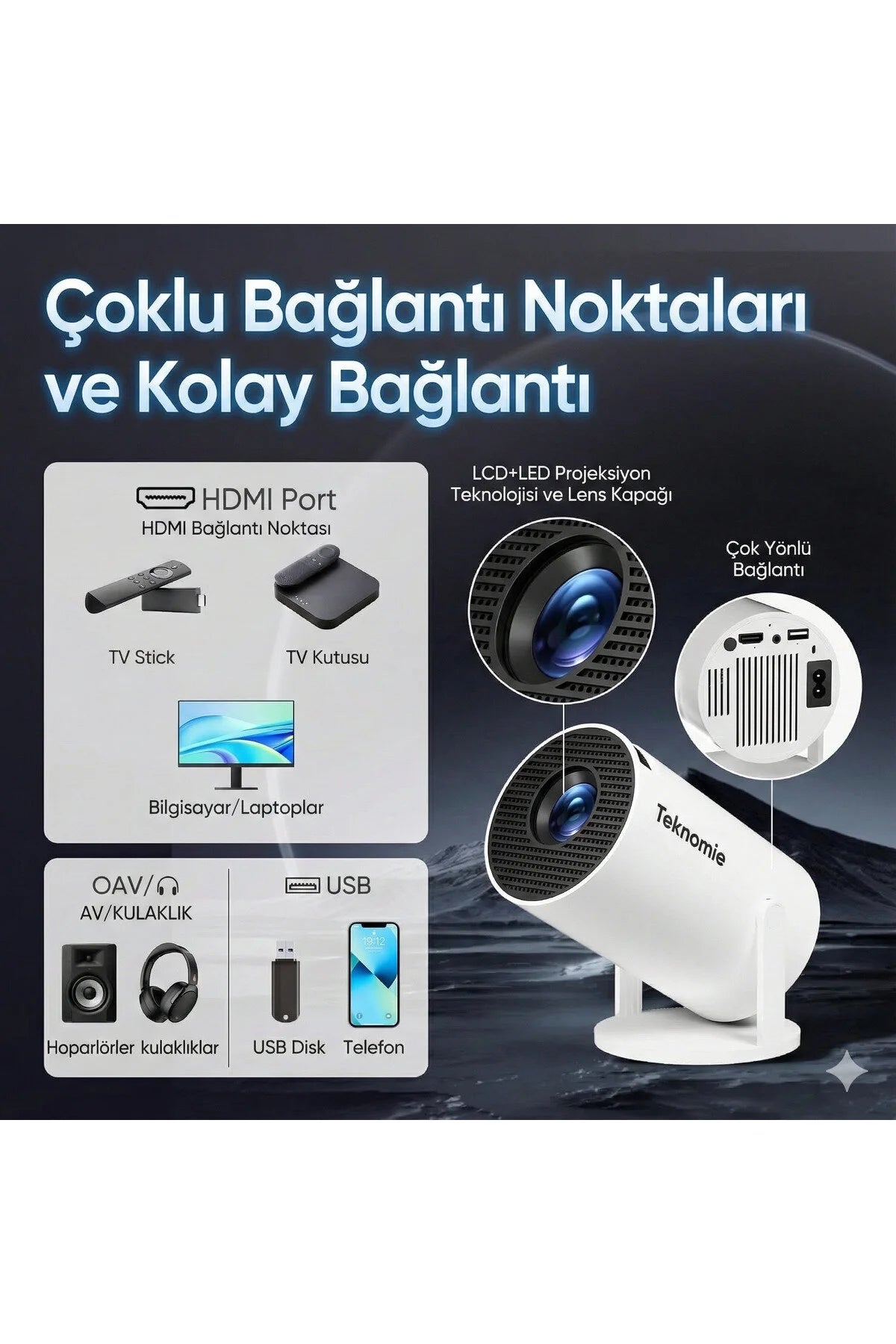 Teknomie Nova One Projeksiyon Cihazı