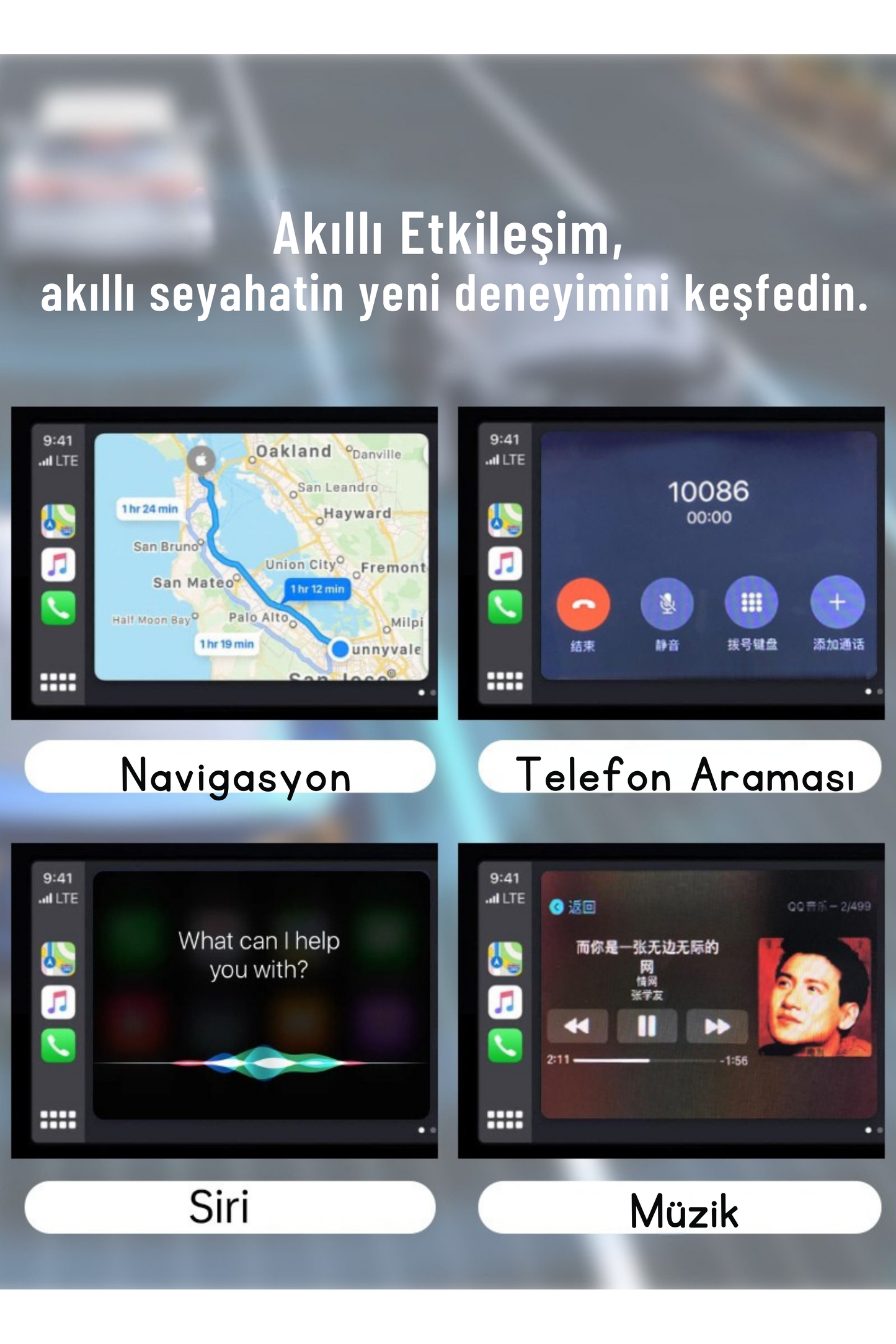 Mini 2-in-1 Kablosuz CarPlay & Android Auto Dönüştürücü Adaptör (USB & Type-C Uyumlu)