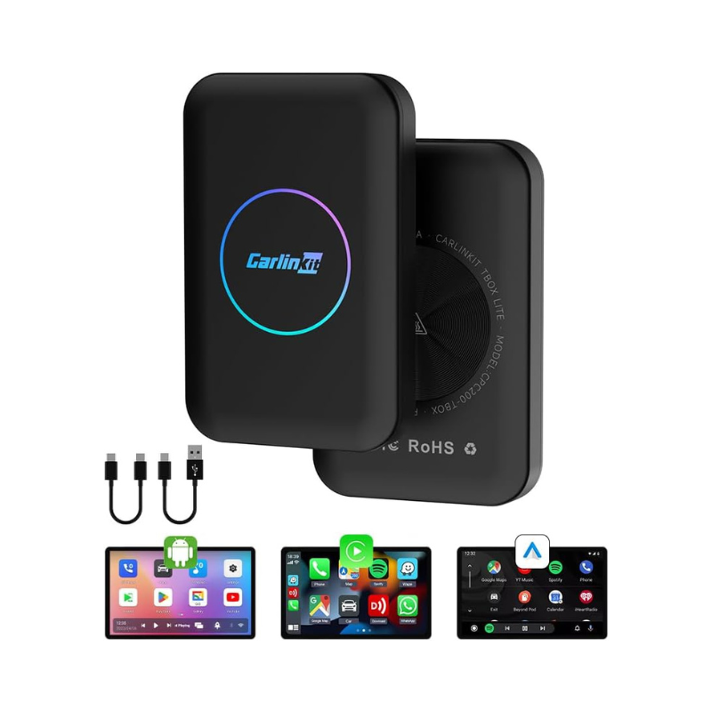 3-in-1 Video Destekli Kablosuz CarPlay & Android Auto Smart AI Box Netflix&Youtube Destekli