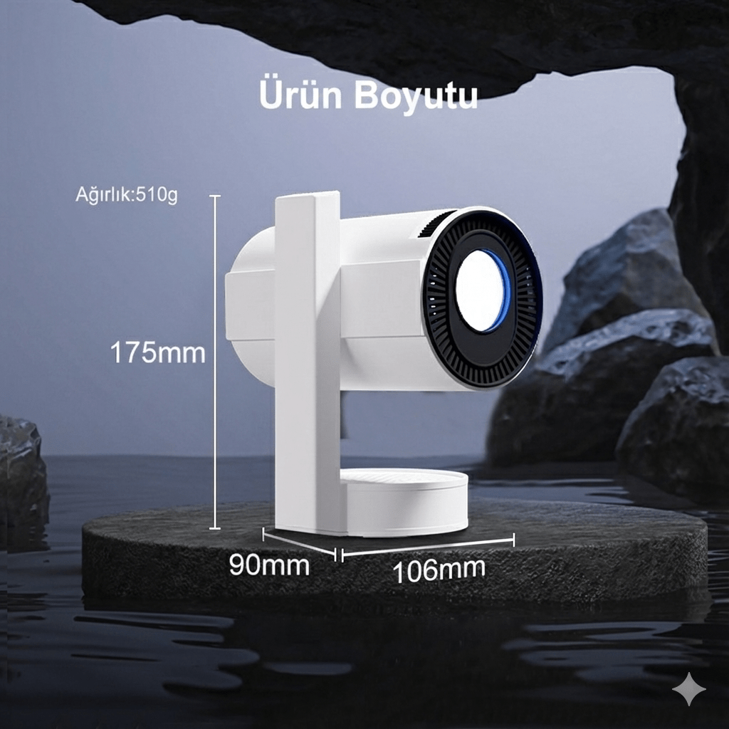 Teknomie Nova Go Traveler Projeksiyon Cihazı