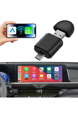 Mini 2'in1 Kablosuz CarPlay & Android Auto Adaptör