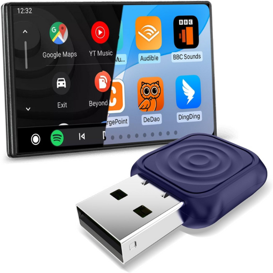 CarlinKit Ultra Mini – Kablosuz CarPlay & Android Auto Adaptörü | Tak-Çalıştır, Bluetooth & Wi-Fi Destekli, Araç Ekranında Spotify, Haritalar ve Çağrı Kontrolü