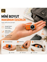 Teknomie Viora 4K Ultra HD Mini Kamera