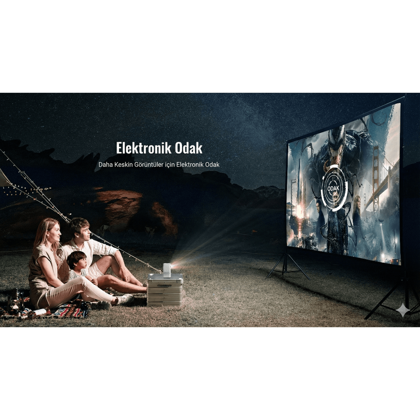 Teknomie Nova Go Mini Projeksiyon Cihazı