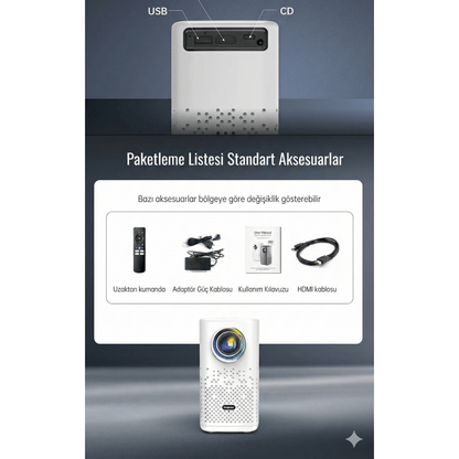 Teknomie Nova Go Mini Projeksiyon Cihazı