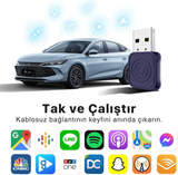 Mini Ultra Kablosuz CarPlay & Android Auto Adaptörü