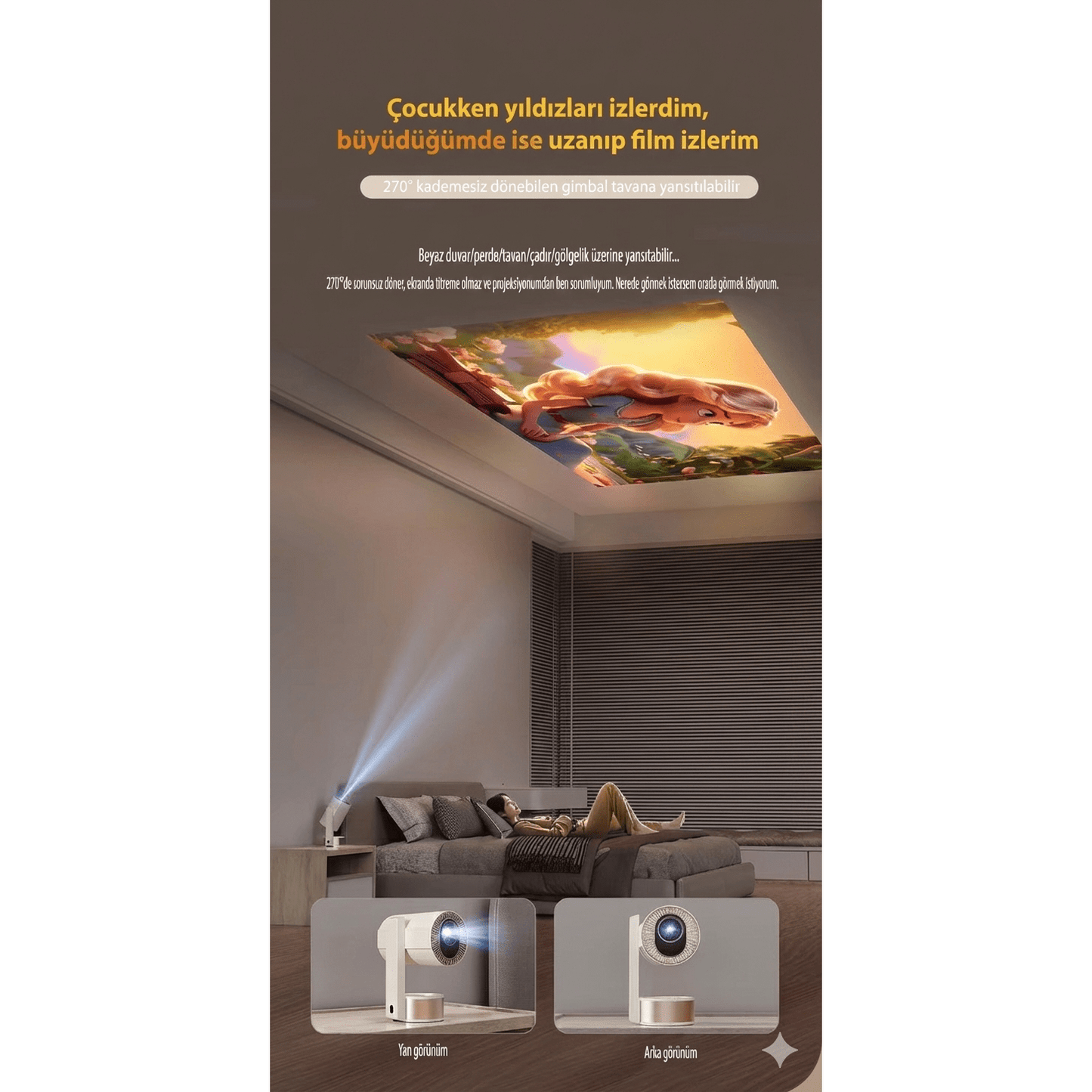 Teknomie Nova Go Traveler Projeksiyon Cihazı