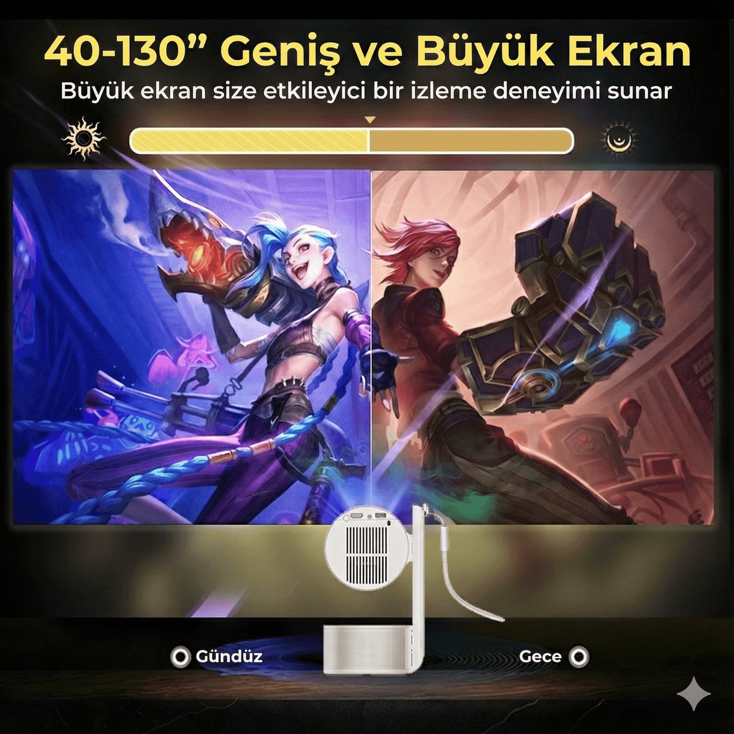 Teknomie Nova Go Traveler Projeksiyon Cihazı