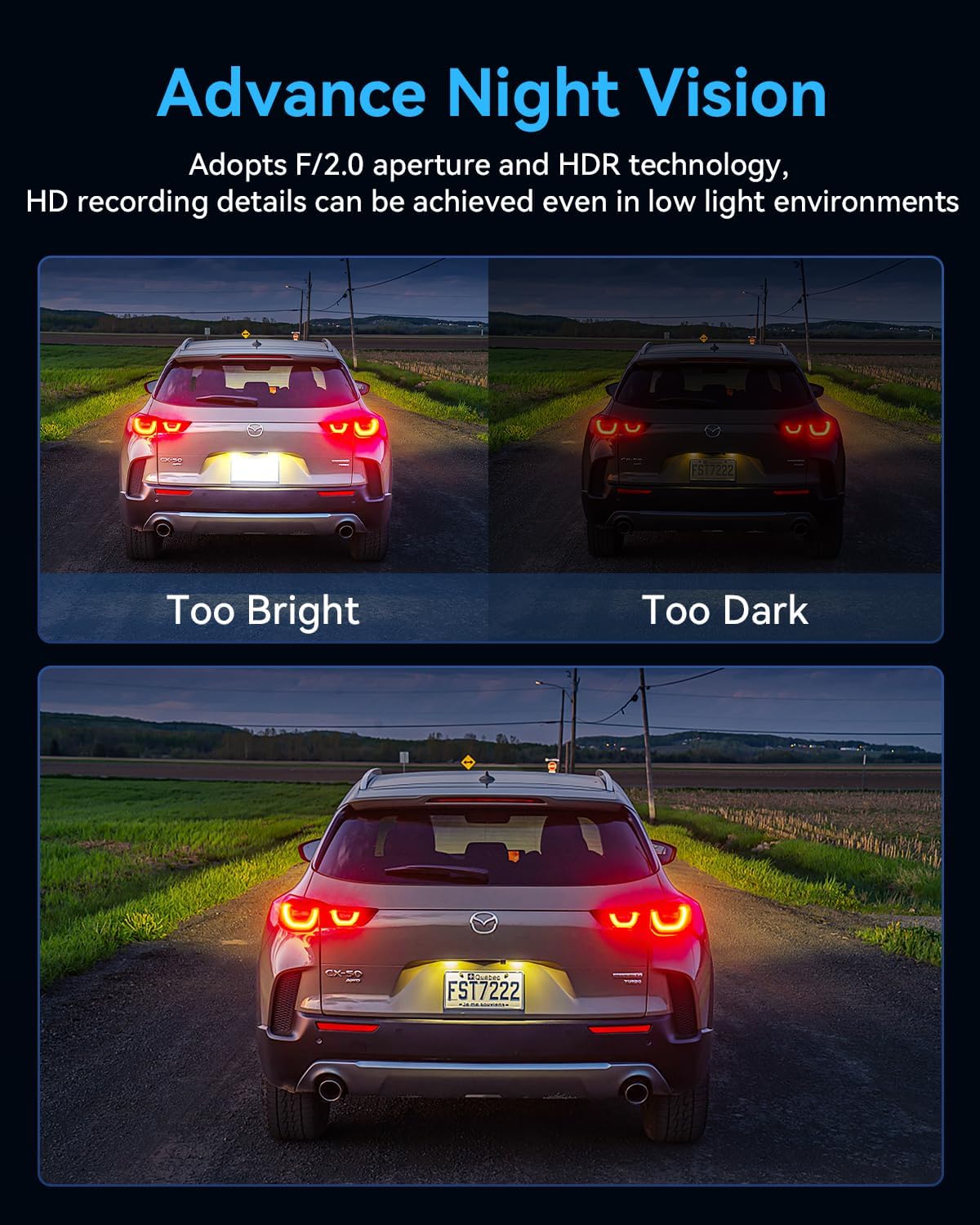 4K Ultra HD 3 Kanallı Araç Kamerası - 360° Ön, İç ve Arka Koruma