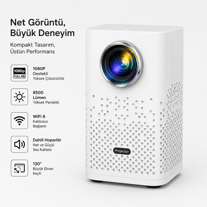 Teknomie Nova Go Mini Projeksiyon Cihazı