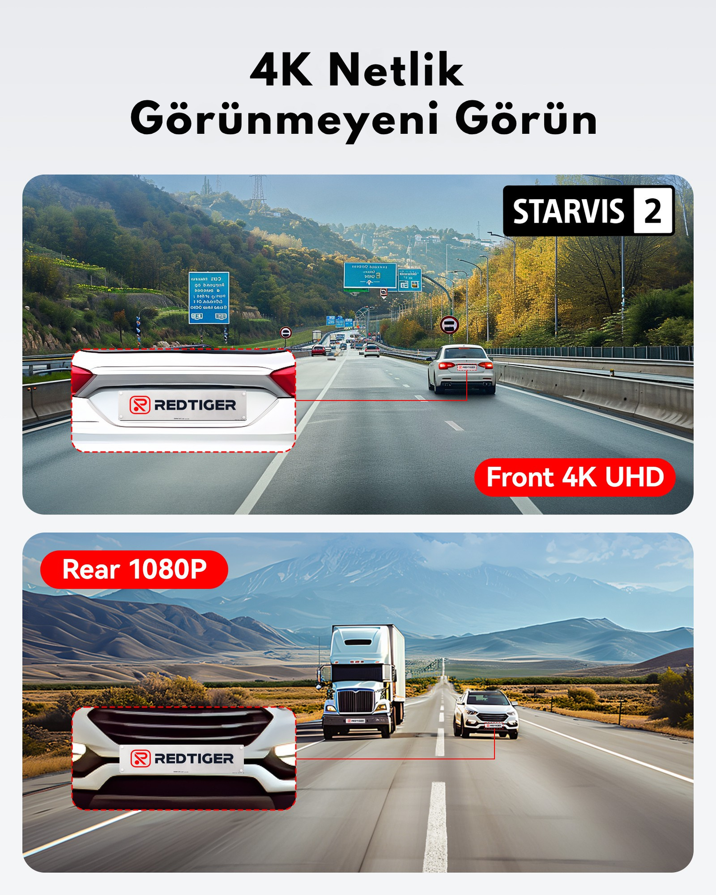 Teknomie 4 Kanallı Full HD Araç Kamerası - 360° Tam Koruma & Wi-Fi Uygulama Destekli