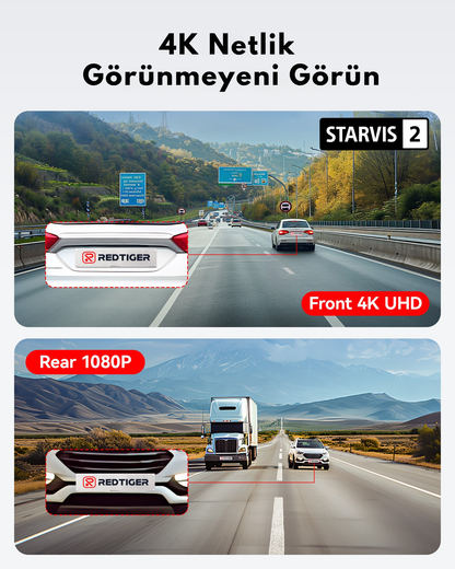 Teknomie 4 Kanallı Full HD Araç Kamerası - 360° Tam Koruma & Wi-Fi Uygulama Destekli