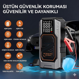 Teknomie 4'in1 Akü Takviye Cihazı ve Dijital Hava Kompresörü
