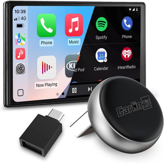Mini Ultra 3 Kablosuz CarPlay & Android Auto Adaptör – 5GHz WiFi, USB-A & Type-C, Tak-Çalıştır Wireless Dongle