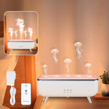 Denizanası Ve Volkan Efektli Hava Nemlendirici Aroma Difüzör 300ml Ses Sensörlü Rgb Işıklı