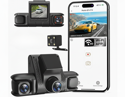 Teknomie 4 Kanallı Full HD Araç Kamerası - 360° Tam Koruma & Wi-Fi Uygulama Destekli